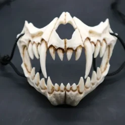 Halloween Cosplay Harpiksmaske Den Japanske Drage Gud Maske Dyrtema Fest Dyreskelet Halvmaske