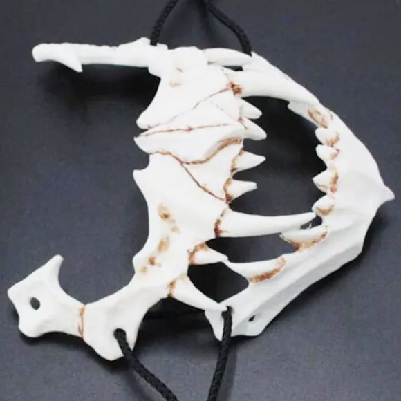 Halloween Cosplay Harpiksmaske Den Japanske Drage Gud Maske Dyrtema Fest Dyreskelet Halvmaske
