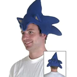 Halloween Cosplay Hat med Sonic the Hedgehog-tema, Sonic-inspireret baseballkasket, Sonics Cosplay-hovedbeklædning, tegneseriekasket til børn (FMY)