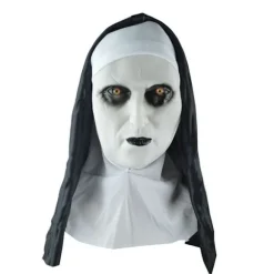 Halloween Dekoration Gyser Maske Grimace Nonne Maske Hætte Trick Gyser Maske Performance Rekvisitter