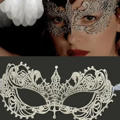 Halloween dekoration, Party Blonde Maske Halloween Halvansigt Styling og Sexet Kostume Par