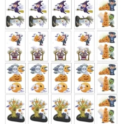 Halloween Dekoration, Vinduesdekorationer, Halloween-tema Designs Tilføjer En Uhyggelig Atmosfære Til Dit Hjem, Langvarig Vedhæftning Til Glatte Overflader, Halloween | Fyndiq