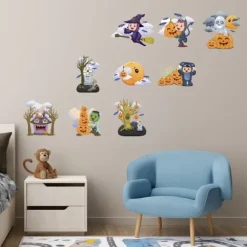 Halloween Dekoration, Vinduesdekorationer, Halloween-tema Designs Tilføjer En Uhyggelig Atmosfære Til Dit Hjem, Langvarig Vedhæftning Til Glatte Overflader, Halloween | Fyndiq