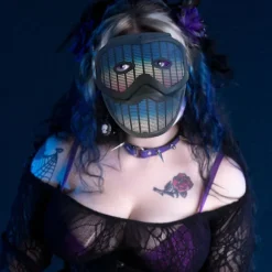 Halloween Dekorationer Led Maske Glødende Maske Cool Natglødende Rædsel Fest Maskerade DJ Kostume Fest Halloween Maske