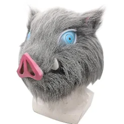 Halloween Demon Slayer Hashibira Inosuke Maskerade Rekvisitter_z-FX-