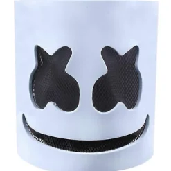 Halloween DJ Marshmello Maske Fuld Hovedhjelm Party Props-WELLNGS