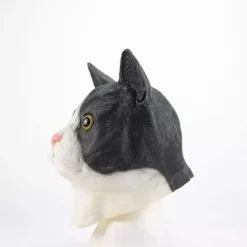 Halloween dyremask katte voksen sød fuld hovedmaske latex nyhed