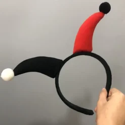 Halloween Edderkop Spøgelse Græskar Hovedbøjle Rollespil Djævel Hovedbøjle (Klovn Sort og Rød)