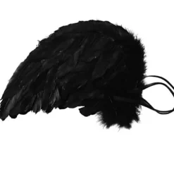 Halloween Engel Vinger Cosplay Engel Kostume Black 55*40CM