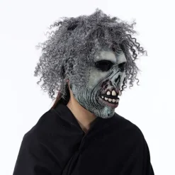 Halloween fest krøllet hår dyr horror maske latex spøgelse festival blød simulation hovedbeklædning klæde sig ud