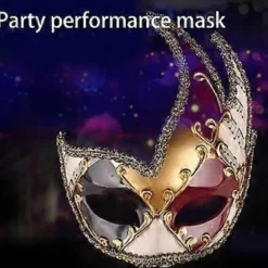 Halloween Fest Maske Mardi Gras Maske Venetianske Maske Maskerade Maske Aften Proms Maske til Kvinder Mand Rød Red