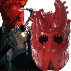 Halloween Fest Rekvisitter Horror Maske Cosplay Dorohedoro Shin Maske Horror Latex Maske Cosplay Tilbehør
