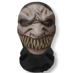 Halloween Ghost Face 3D-printet maske stræknet fuld ansigtsmaske A9