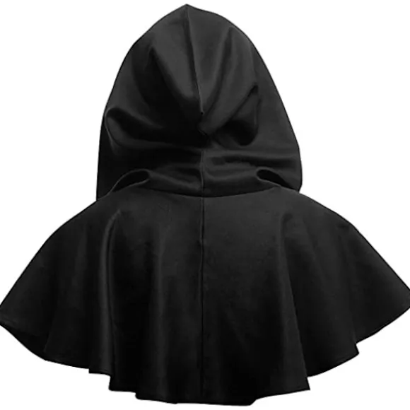 Halloween Grim Cowl Kappe Cosplay Kostumer Hætte Poncho