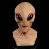 Halloween Grusom Alien Cosplay Fuld Hovedmaske Horror Fest Realistisk Udklædning Latex Maske Kostume Rekvisit