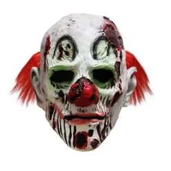 Halloween Gysermasker Latex Gyserklovnmasker White Red
