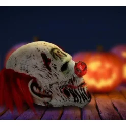 Halloween Gysermasker Latex Gyserklovnmasker White Red