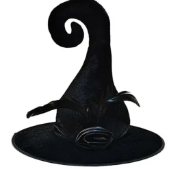 Halloween Heksehat Cosplay Troldmandshat Heksehat Kvinder Mænd Unisex Hekse Cosplay Kostumehat Festhue Festival Hovedbeklædning Black