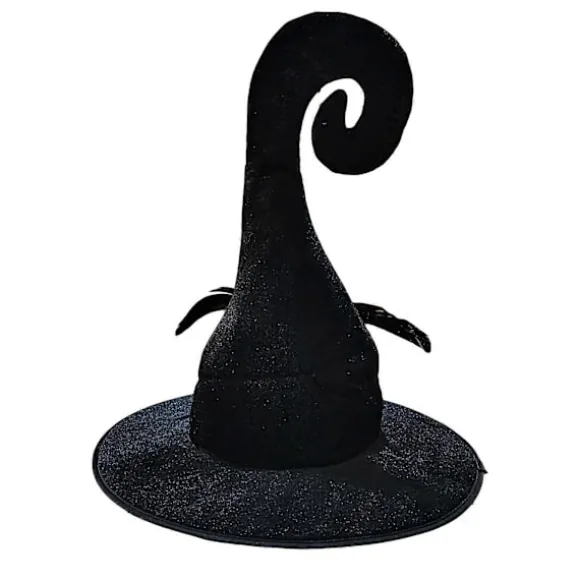 Halloween Heksehat Cosplay Troldmandshat Heksehat Kvinder Mænd Unisex Hekse Cosplay Kostumehat Festhue Festival Hovedbeklædning Black
