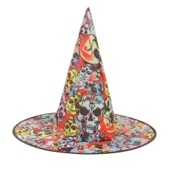 Halloween Heksehat Plisseret Troldmandshat 7 7 7