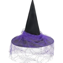 Halloween Heksehat til Kvinder Spids Blonde Halloween Kostumetilbehør til Fest