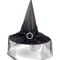 Halloween heksehatte, heksehovedbånd 2 stykker Wicked Witch Hat til