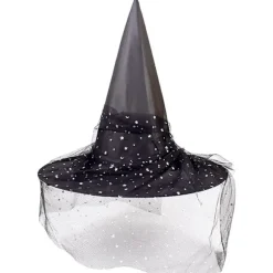Halloween heksehatte, heksehovedbånd 2 stykker Wicked Witch Hat til