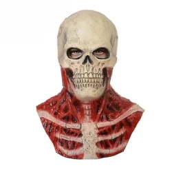 Halloween Horror Blod Kranie Maske Hovedbeklædning Kranie Skelet Kranie Latex Maske Cosplay Rekvisitter