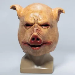 Halloween Horror Maske Bristol Novelty Unisex Horror Gris Latex Hovedmaske