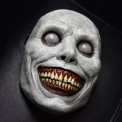 Halloween horror maske COS smil exorcisme grønne øjne latex mas