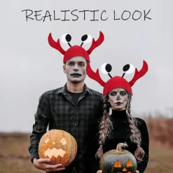 Halloween Krabbehat Rød Krabbehat Cosplay Krabbehat Dekorativ Krabbehat til Kvinder