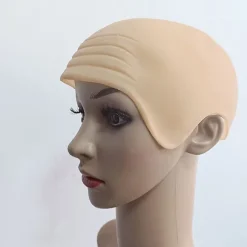 Halloween Kunstige Skaldede Hoveder Fleksible Cosplay Falske Skaldede Hoveder til Halloween Fester B