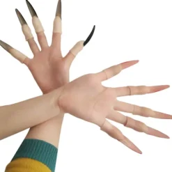 Halloween Lang Hekse Næse Props Spøgelse Finger Negl Cosplay DI A