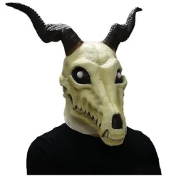 Halloween Latex Hovedbeklædning Horn Maske Cos Halloween Performance Rekvisitter Karneval Nat Maske Kranie Hovedbeklædning