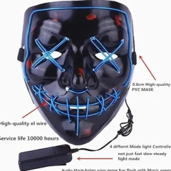 Halloween LED Horror Cool Modemaske