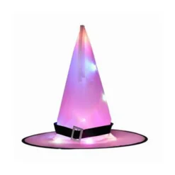 Halloween LED lysende heksehat Glødende heksehat purple 32*38cm
