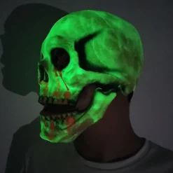 Halloween Lysende Kranie Maske Fancy Fest Horror Skelet Maske Cosplay Kostume Rekvisit Til Halloween Fest
