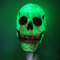 Halloween Lysende Kranie Maske Fancy Fest Horror Skelet Maske Cosplay Kostume Rekvisit Til Halloween Fest