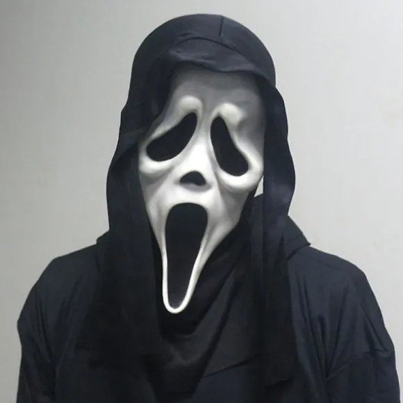 Halloween Maske Dæmon Skrigende Ghostface Maske Rolig Dødsmaske Skræmmende Kraniemaske