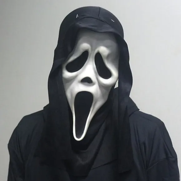 Halloween Maske Dæmon Skrigende Ghostface Maske Rolig Dødsmaske Skræmmende Kraniemaske