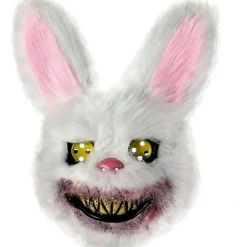 Halloween Maske Gyser Kanin Maske, Skræmmende Halloween Maske til Voksne Børn, Sjov Kanin Maske til Halloween Kostume, Karneval Fest, Cosplay Maskerade | Fyndiq