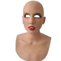Halloween Maske Latex Kvinde Forklædning Cross Dress Transkønnet Gummi Helhovedmasker