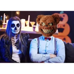 Halloween Maske, LED Gysermaske til Halloween, Realistisk Dyremaske. Sjove masker til