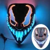 Halloween Maske LED Purge Lys Op Med Belysning Deadpool Maske Gyser Kostume Kompatibel Karneval Cosplay Party Nemme Halloween Kostumer