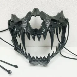Halloween Maske Masquerade Rollespil Varulv Maske Halv Ansigt Kranie Horror Maske