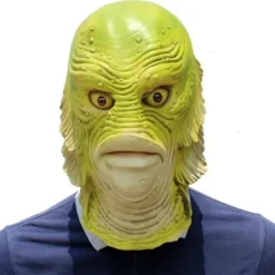 Halloween Maske, Monster Fisk Skabning Maske Halloween Udklædning