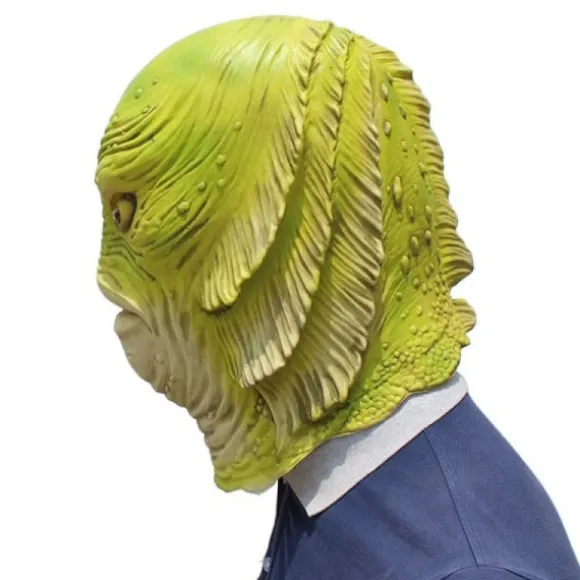 Halloween Maske, Monster Fisk Skabning Maske Halloween Udklædning