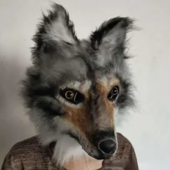 Halloween maske sceneoptræden rekvisitter ulv hund cos kjole