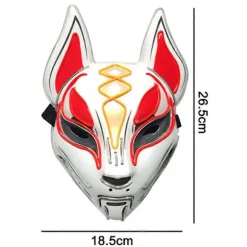 Halloween Masker - Fox Drift Maske - LED maske - Lysende maske kompatibel med Halloween Cosplay Spil Festrekvisitter Maske kompatibel med Mand Kvinde Drenge Gi | Fyndiq