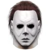 Halloween Michael Myers Maske, Horror Horror Hit Film Spil Ansigt Hovedbeklædning med Hår Fuld Hoved Maske Kostume